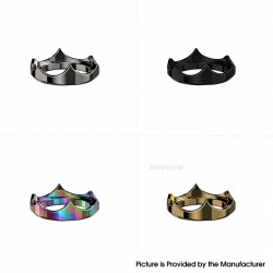 Authentic Thunder Cloud X Monarchy iDot RBA Replacement Decorative Crown 4 In 1 Kit - Black + Rainbow + Gold + Chrome Plated