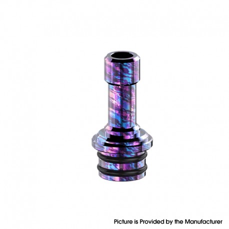 Authentic Thunder Cloud 510 Drip Tip for iDot RBA and other RDA / RTA / RDTA Atomizer - Phantom Stripe Titanium LE