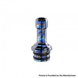 Authentic Thunder Cloud 510 Drip Tip for iDot RBA and other RDA / RTA / RDTA Atomizer - Toxic Titanium LE