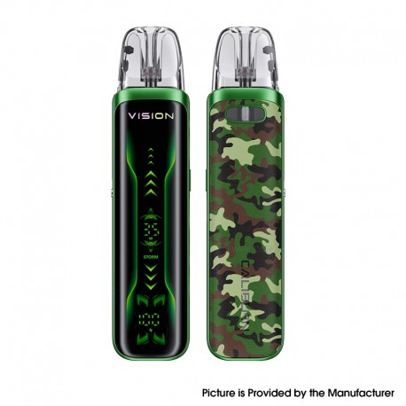 [Ships from Bonded Warehouse] Authentic Uwell Caliburn G5 Vision 35W Pod System Kit - Camo Green, 1600mAh, 3ml, 0.4ohm