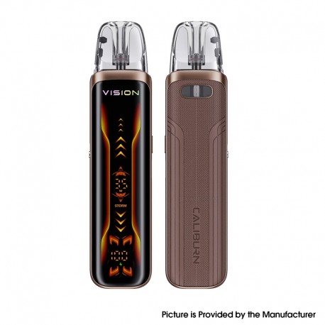 [Ships from Bonded Warehouse] Authentic Uwell Caliburn G5 Vision 35W Pod System Kit - Coffee Brown, 1600mAh, 3ml, 0.4ohm