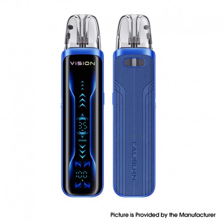 [Ships from Bonded Warehouse] Authentic Uwell Caliburn G5 Vision 35W Pod System Kit - Klein Blue, 1600mAh, 3ml, 0.4ohm