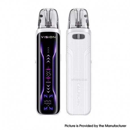[Ships from Bonded Warehouse] Authentic Uwell Caliburn G5 Vision 35W Pod System Kit - Pearl White, 1600mAh, 3ml, 0.4ohm
