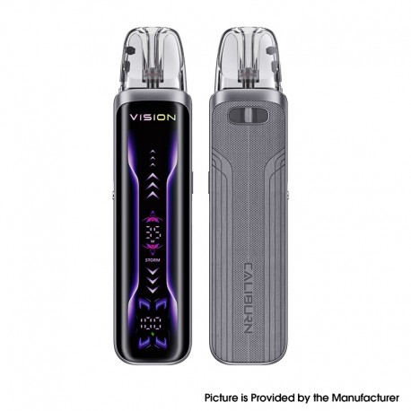 [Ships from Bonded Warehouse] Authentic Uwell Caliburn G5 Vision 35W Pod System Kit - Stone Gray, 1600mAh, 3ml, 0.4ohm