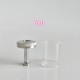 Rekavape Replacement Tank Tube + Chimney + Top Cap Kit for VMM Imperia Style RTA Improved Version - Silver, Glass + SS, 6.0ml
