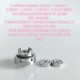 RekaVape VMM Imperia Style MTL RTA Improved Version - PC, 6.0ml, Air Pin 1.6, 1.8, 2.0, 2.2, 2.4, 2.6mm, 22mm Diameter