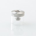 Rekavape Replacement Tank Tube + Chimney + Top Cap Kit for VMM Imperia Style RTA Improved Version - Silver, Glass + SS, 2.0ml