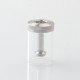 Rekavape Replacement Tank Tube + Chimney + Top Cap Kit for VMM Imperia Style RTA Improved Version - Silver, Glass + SS, 6.0ml