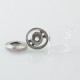 Rekavape Replacement Tank Tube + Chimney + Top Cap Kit for VMM Imperia Style RTA Improved Version - Silver, Glass + SS, 2.0ml