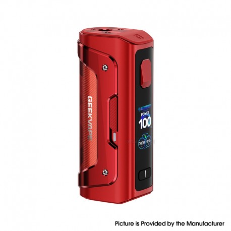 [Ships from Bonded Warehouse] Authentic GeekVape Aegis Solo 5 100W Box Mod - Red, VW 5~100W, 1 x 18650 / 21700
