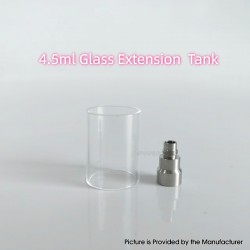 RekaVape Kayfun Prime Style RTA Replacement Extension Tank Tube Kit - 4.5ml, Stainless Steel + Glass