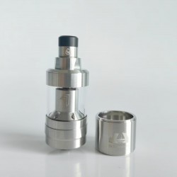 RekaVape Kayfun Prime Style RTA Rebuildable Tank Atomizer - Silver, 316 Stainless Steel, 2ml, 22mm Diameter