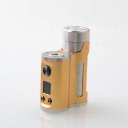 Authentic MECHVAPE Paramour V2 100W VW SBS Box Mod - Silver Golden, VW 5~100W, 1 x 18650 / 21700