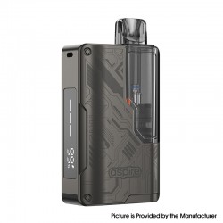 [Ships from Bonded Warehouse] Authentic Aspire Gotek Pro 2 Pod System Kit - Gun Metal, 2500mAh, 4.5ml, 0.6ohm