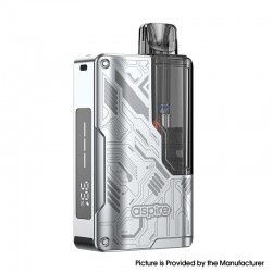 [Ships from Bonded Warehouse] Authentic Aspire Gotek Pro 2 Pod System Kit - Silver, 2500mAh, 4.5ml, 0.6ohm