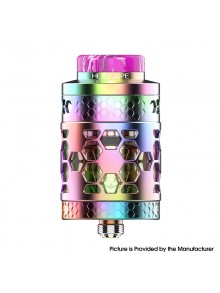 [Ships from Bonded Warehouse] Authentic Hellvape Dead Rabbit 4 RTA Pro Tank Atomizer - Rainbow, 5.5ml, 26mm Diameter