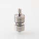 RekaVape Kuma 1.2 Style RTA Rebuildable Tank Atomizer - Silver, 316SS + Glass, 4.5ml, 22mm Diameter