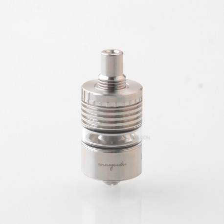 RekaVape Kuma 1.2 Style RTA Rebuildable Tank Atomizer - Silver, 316SS + Glass, 4.5ml, 22mm Diameter
