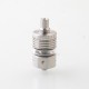 RekaVape Kuma 1.2 Style RTA Rebuildable Tank Atomizer - Silver, 316SS + Glass, 4.5ml, 22mm Diameter