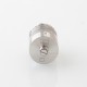 RekaVape Kuma 1.2 Style RTA Rebuildable Tank Atomizer - Silver, 316SS + Glass, 4.5ml, 22mm Diameter