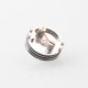 RekaVape Kuma 1.2 Style RTA Rebuildable Tank Atomizer - Silver, 316SS + Glass, 4.5ml, 22mm Diameter