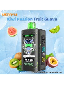 [Ships from EU Warehouse] Authentic MERRYMI Blade 30K Disposable Vape Kit - Kiwi Passion Fruit Guava, 50mg, 30000 Puffs, 26ml