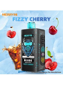 [Ships from EU Warehouse] Authentic MERRYMI Blade 30K Disposable Vape Kit - Fizzy Cherry, 50mg, 30000 Puffs, 26ml, 920mAh