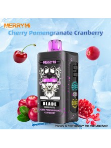 [Ships from EU Warehouse] Authentic MERRYMI Blade 30K Disposable Vape Kit - Cherry Pomegranate Cranberry, 50mg, 30000 Puffs