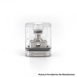 Authentic Veepon x Golden Greek Veex Pro RBA Tank Kit - Silver, 3.5ml, 5 PCS Air Pins 1.0 / 1.5 / 2.0 / 3.0 / 3.5mm
