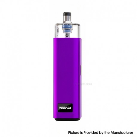 Authentic Veepon x Golden Greek Veex Pro 40W Pod System Vape Kit with RBA Tank Kit - Purple, 1000mAh, 2.0ml / 3.5ml, 1.0ohm