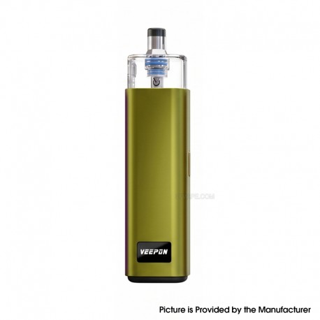 Authentic Veepon x Golden Greek Veex Pro 40W Pod System Vape Kit with RBA Tank Kit - Green, 1000mAh, 2.0ml / 3.5ml, 1.0ohm