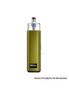 Authentic Veepon x Golden Greek Veex Pro 40W Pod System Vape Kit with RBA Tank Kit - Green, 1000mAh, 2.0ml / 3.5ml, 1.0ohm
