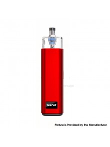 Authentic Veepon x Golden Greek Veex Pro 40W Pod System Vape Kit with RBA Tank Kit - Red, 1000mAh, 2.0ml / 3.5ml, 1.0ohm