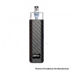 Authentic Veepon x Golden Greek Veex Pro 40W Pod System Vape Kit with RBA Tank Kit - Carbon Fibre, 1000mAh, 2.0 / 3.5ml, 1.0ohm