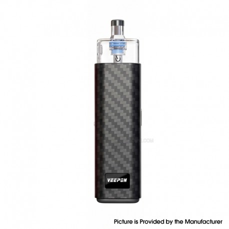 Authentic Veepon x Golden Greek Veex Pro 40W Pod System Vape Kit with RBA Tank Kit - Carbon Fibre, 1000mAh, 2.0 / 3.5ml, 1.0ohm