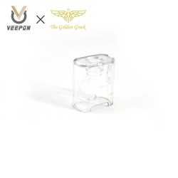 Authentic Veepon X GG Golden Greek VeeX RBA Replacement Tank Tube - Translucent