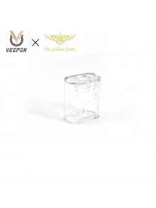 Authentic Veepon X GG Golden Greek VeeX RBA Replacement Tank Tube - Translucent