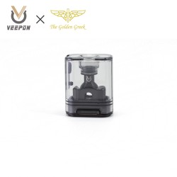 Authentic Veepon x Golden Greek Veex Pro RBA Tank Kit - Black, 3.5ml, 5 PCS Air Pins 1.0 / 1.5 / 2.0 / 3.0 / 3.5mm