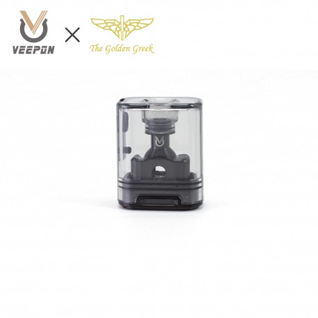 Authentic Veepon x Golden Greek Veex Pro RBA Tank Kit - Black, 3.5ml, 5 PCS Air Pins 1.0 / 1.5 / 2.0 / 3.0 / 3.5mm