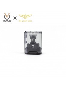 Authentic Veepon x Golden Greek Veex Pro RBA Tank Kit - Black, 3.5ml, 5 PCS Air Pins 1.0 / 1.5 / 2.0 / 3.0 / 3.5mm