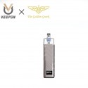 Authentic Veepon x Golden Greek Veex Pro 40W Pod System Vape Kit with RBA Tank Kit - Silver, 1000mAh, 2.0ml / 3.5ml, 1.0ohm