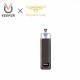 Authentic Veepon x Golden Greek Veex Pro 40W Pod System Vape Kit with RBA Tank Kit - Gun Metal, 1000mAh, 2.0ml / 3.5ml, 1.0ohm