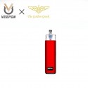Authentic Veepon x Golden Greek Veex Pro 40W Pod System Vape Kit with RBA Tank Kit - Red, 1000mAh, 2.0ml / 3.5ml, 1.0ohm