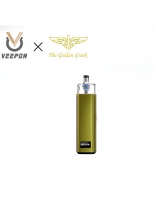 Authentic Veepon x Golden Greek Veex Pro 40W Pod System Vape Kit with RBA Tank Kit - Green, 1000mAh, 2.0ml / 3.5ml, 1.0ohm