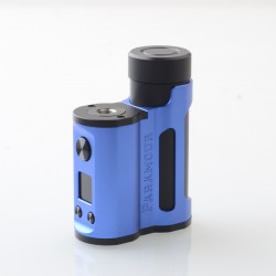 Authentic MECHVAPE Paramour V2 100W VW SBS Box Mod - Black Blue, VW 5~100W, 1 x 18650 / 21700
