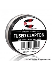 [Ships from Bonded Warehouse] Authentic Coilology Pre-built Fused Clapton Coil - 2-27/37, Ni80, 5/4lp, ID 3mm, 0.36ohm (10 PCS)