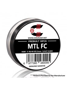 [Ships from Bonded Warehouse] Authentic Coilology Pre-built MTL FC Coil - 2-30/40, Ni80, 5/4lp, ID 2.5mm, 0.60ohm (10 PCS)