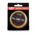 Authentic UD 316 Stainless Steel 26 AWG Resistance Wire for RBA / RTA / RDA - 0.4mm x 10m (30ft), 11.3 Ohm