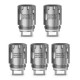 Authentic SmokTech Micro STC2 Stainless Steel Dual Core Coil Head - Silver, 0.25 Ohm (30~60W) (5 PCS)