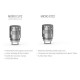 Authentic SmokTech Micro STC2 Stainless Steel Dual Core Coil Head - Silver, 0.25 Ohm (30~60W) (5 PCS)